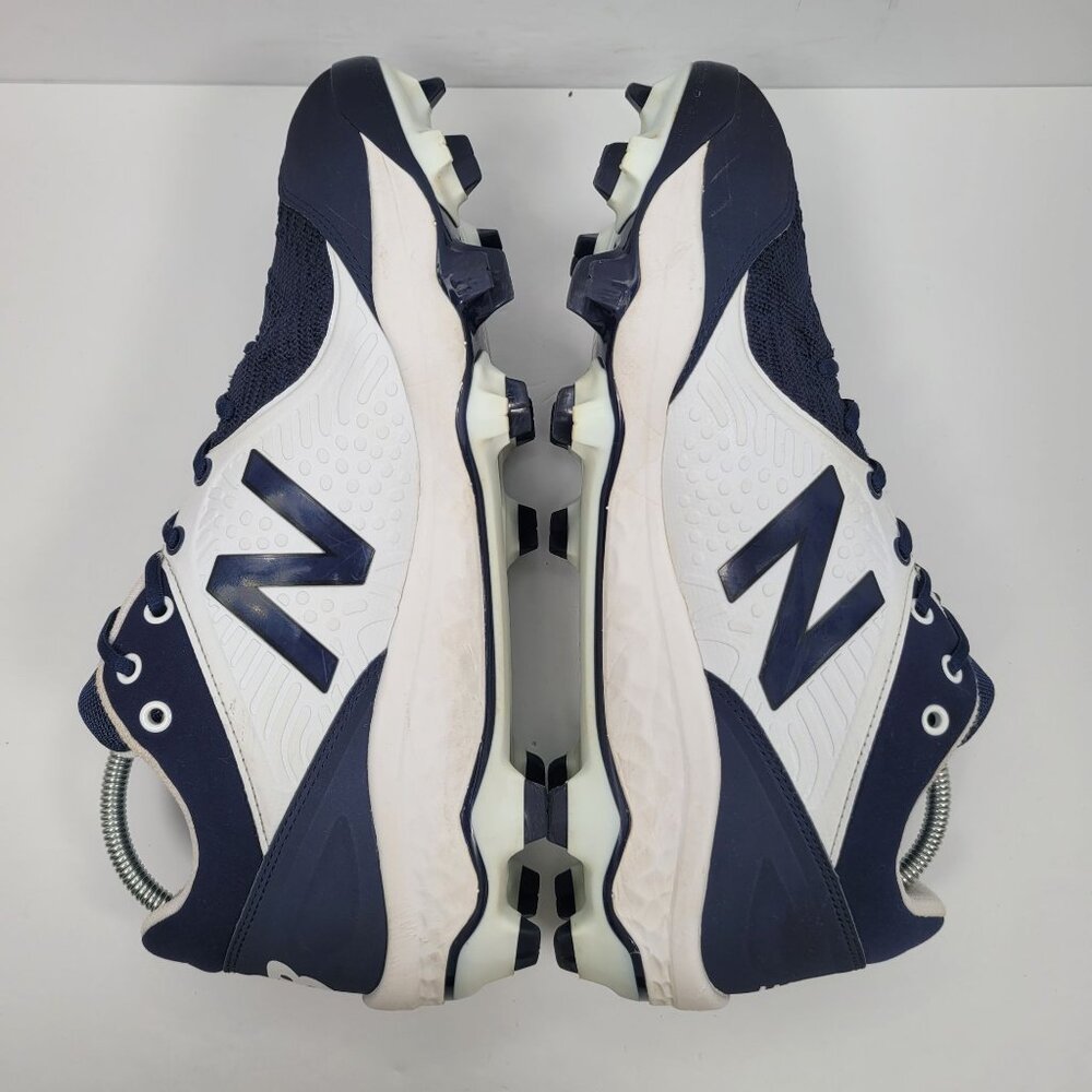 New Balance Fresh Foam Mens's Navy & White Cleats PL3000N5 Size 14 - Picture 6 of 8